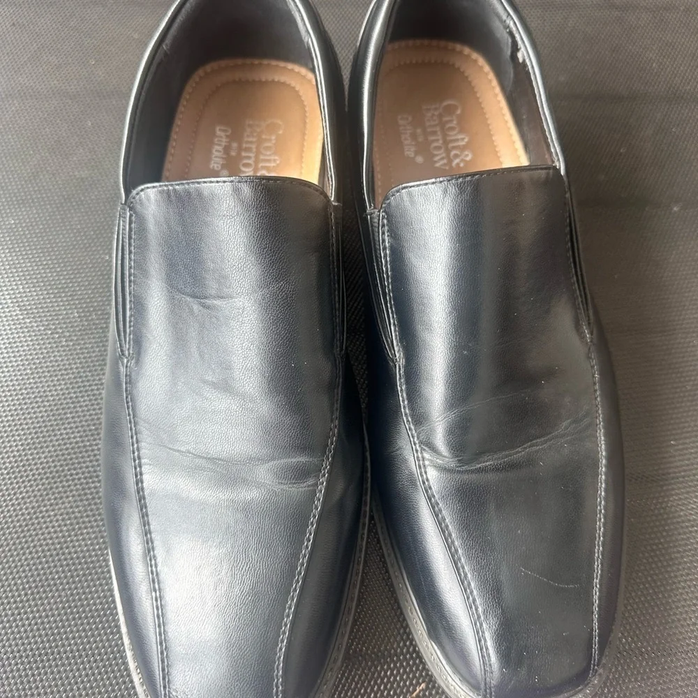 Croft & Barrow Black Slip-On Loafers